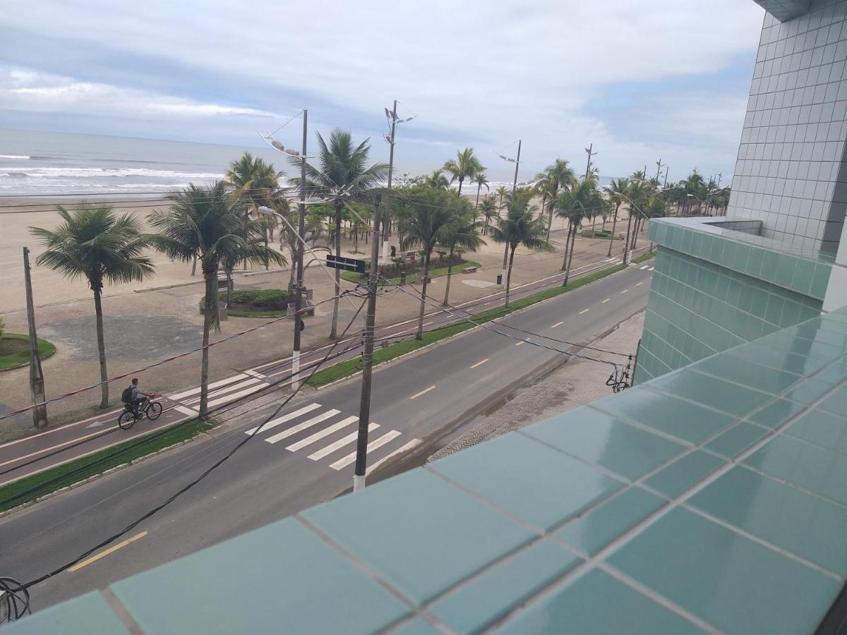 Frente Para O Mar - Vista Espetacular De Todos Os Comodos Praia Grande  Kültér fotó